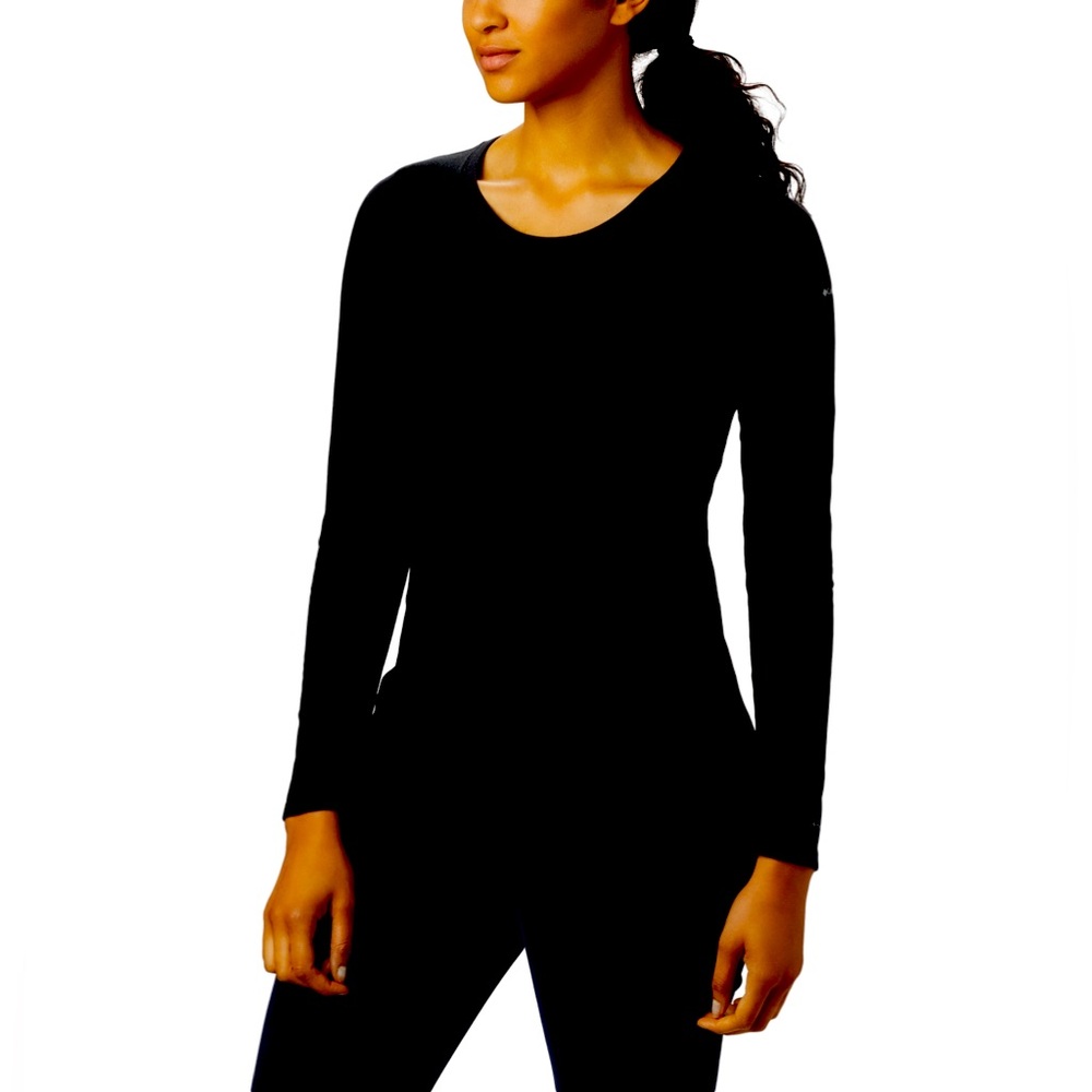NEW Columbia Solar Shield Long Sleeve Shirt BLACK•XS•Omni Shade Wick UPF 30